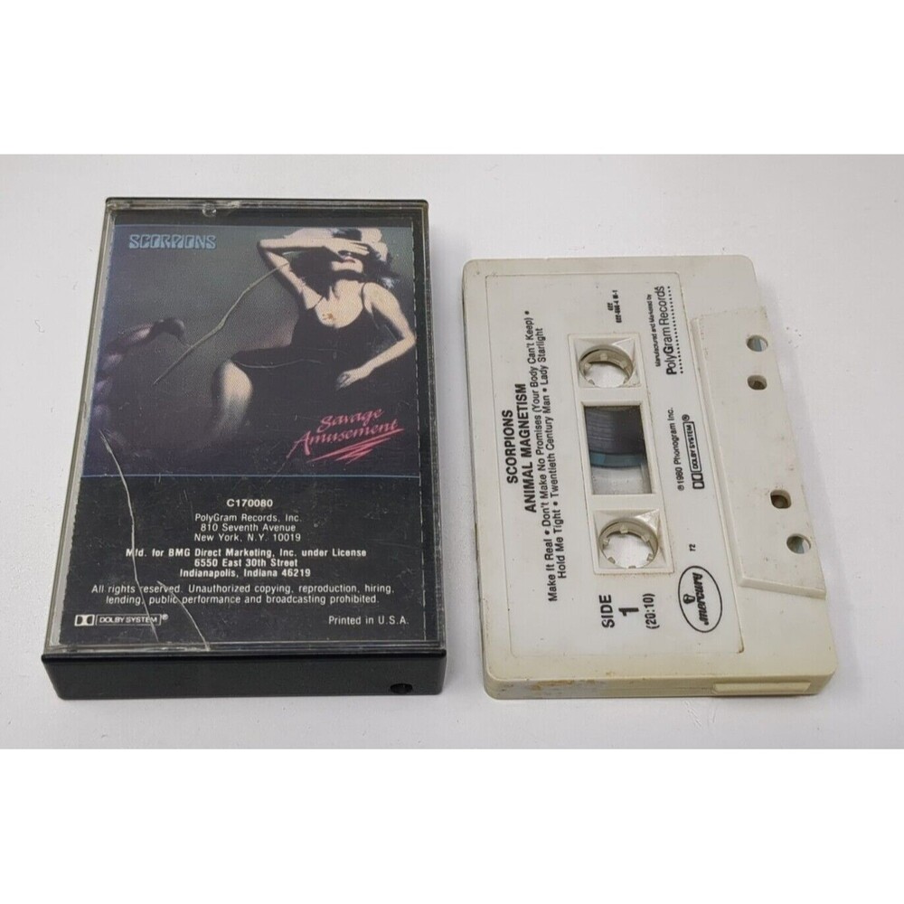 Scorpions Savage Amusement Cassette Tape Hard Rock‎ Vintage
